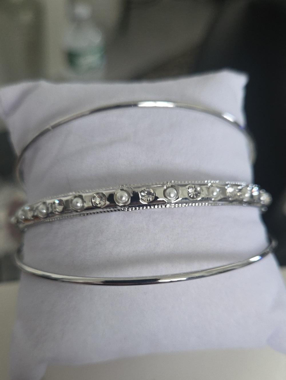 Paparazzi Ballroom Bauble White Bracelet NWT